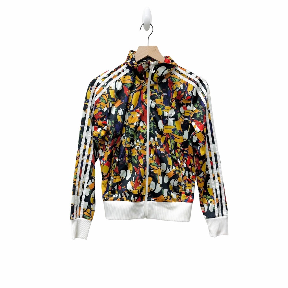 Adidas x Farm Rio Firebird Tucanario Track Jacket Toucan Print Womens Small Rare